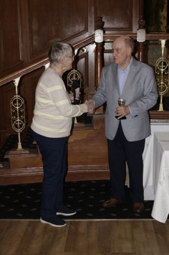 2025 Frome presents Trophy to Area 4 President