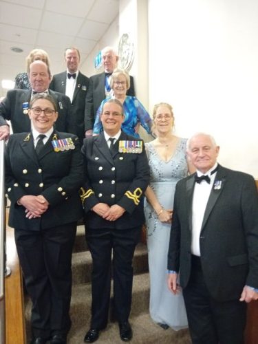 GUESTS OF HONOUR ON STAIRS