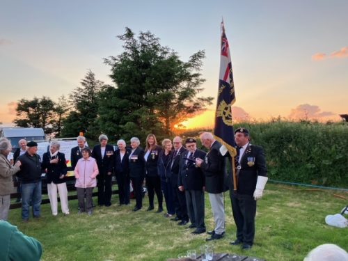 Redruth and Camborne branch Standard at Sunset