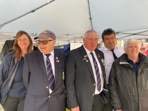 from L – R Dawn Trevena, John Kent, Chris Jose, David (Jack) Russell and Margret Lewry attending the Murdoch Day Celebrations (1)